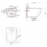 Richford R320WH 掛牆式座廁 - 無邊圈設計、強勁沖水、簡約現代